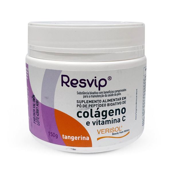 Resvip Colágeno Verisol e Vitamina C - Sabor Tangerina 150g